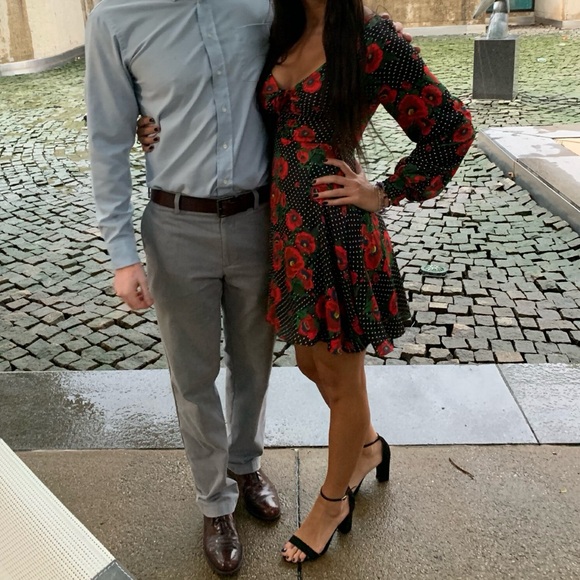 FREE PEOPLE - Morning Light Dress - Black/Red - Picture 7 of 7